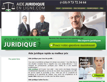 Tablet Screenshot of aide-juridique-en-ligne.com